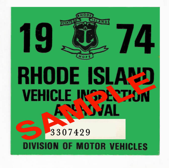 (image for) 1974 Rhode Island Inspection Sticker